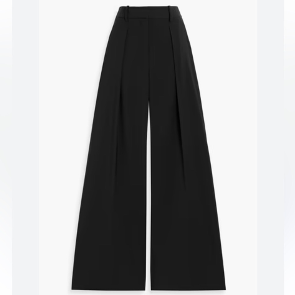 Parker Elegant Black Wide-Leg Pants - size S